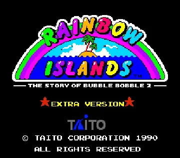 Rainbow Islands Extra (Japan) screen shot title